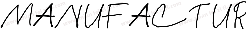 MANUFACTURING GALLER字体转换